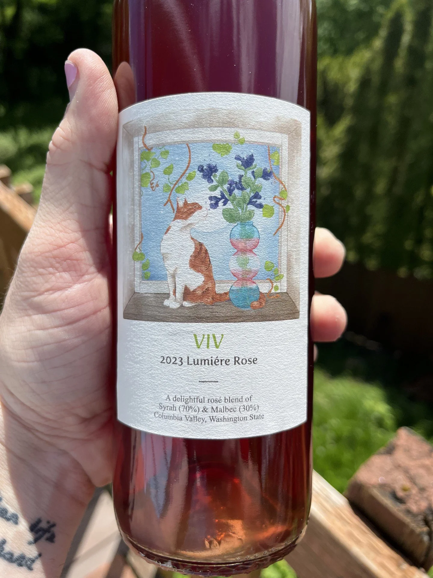 2023 VIV label Lumière Rose ('Pink Light') — RAM Cellars